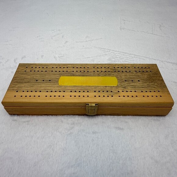 Vintage Urea Double Six Dominoes 28 Piece Set w/Cribbage Board & Wood Box - Picture 3 of 11